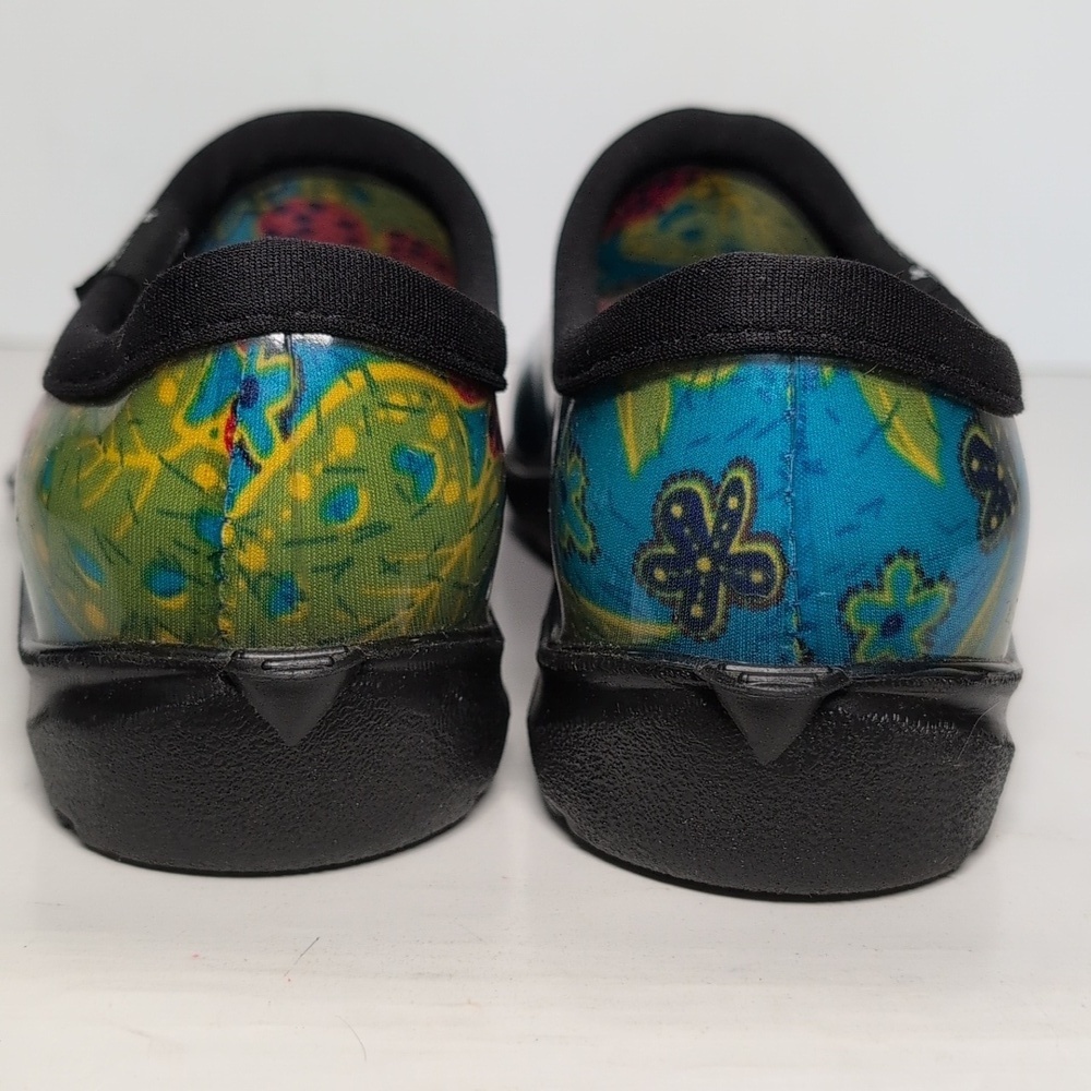 SLOGGERS midsummer blue floral waterproof Garden shoes women's size 7 - Picture 4 of 15